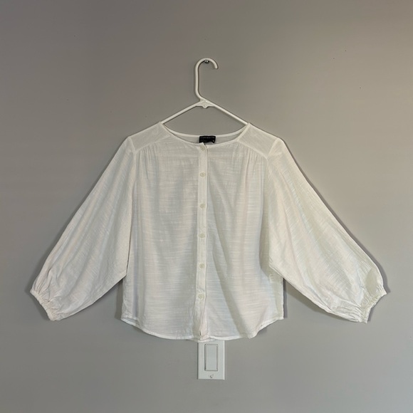 Frank & Oak White Button Up Shirt - Picture 2 of 4